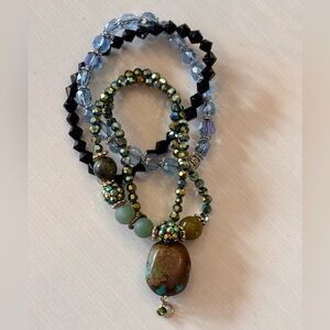 Boho Luxe Stretch Beaded Bracelet Set